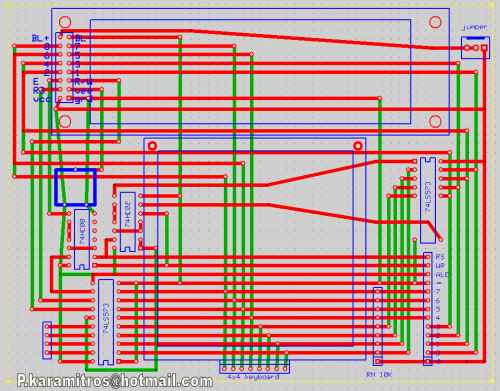 kbd lcd on one port